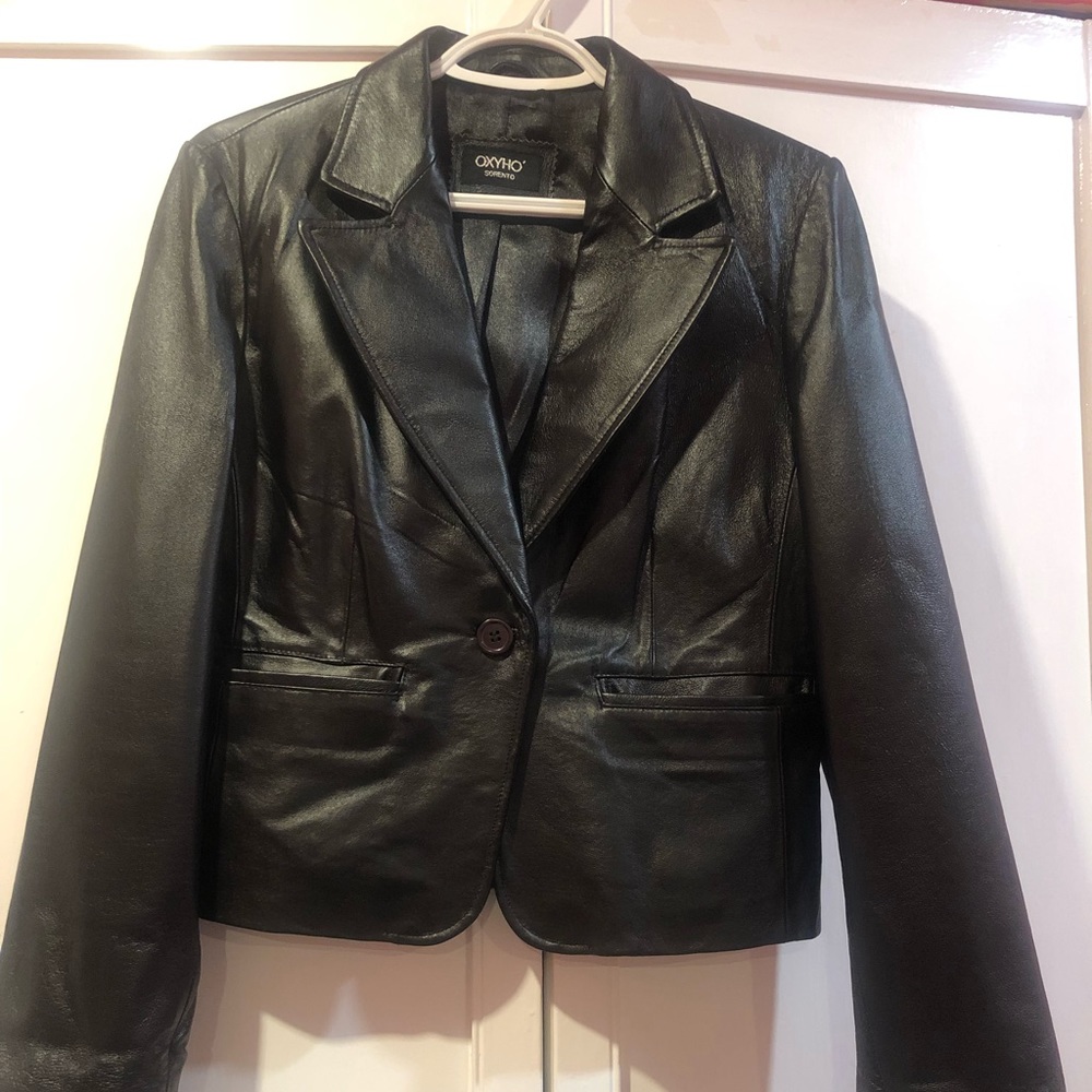Leather Blazer/Jacket - Black
